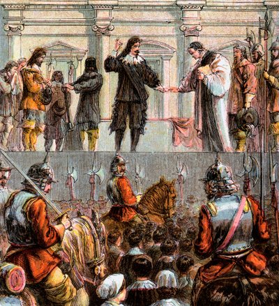 I. Károly kivégzése, 1649, c1850 alkotó: Unbekannt
