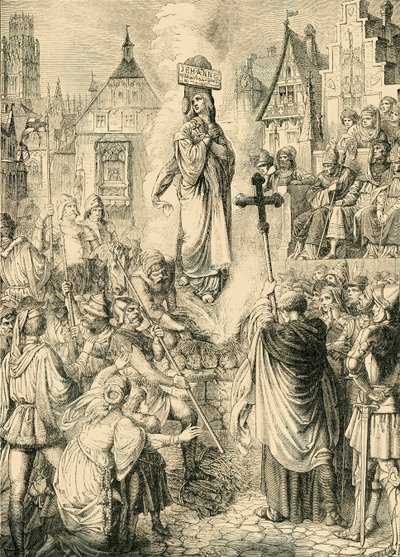 Jeanne of Arc kivégzése, 1431. május 30., 1890. alkotó: Unbekannt