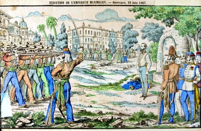 Maximilian mexikói császár kivégzése 1867. június 19-én alkotó: Unbekannt
