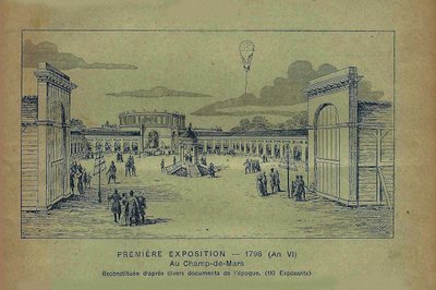 A francia ipar termékeinek kiállítása, Párizs, 1798 Bon Marchéból, 1900. alkotó: Unbekannt