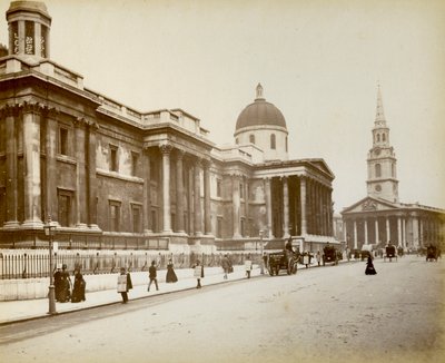 A National Gallery külseje, London, 1887 alkotó: Unbekannt