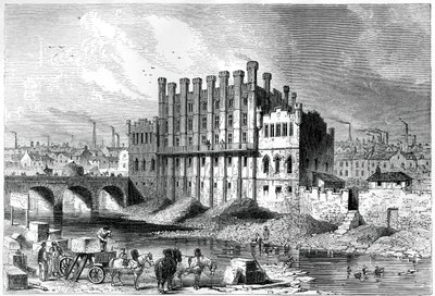 A Castle őrlőmalom külső képe Sheffieldben, 1886 alkotó: Unbekannt