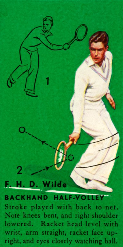 F. H. D. Wilde – Hátsó félröplabda, c1935. alkotó: Unbekannt