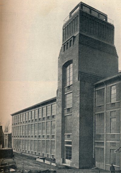 Az Etablissements Factory Nicolle, Wambrechies Nord, építész, Andre Granet, c1928 alkotó: Unbekannt