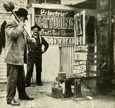 Vásári látványosság, 1910. alkotó: Unbekannt