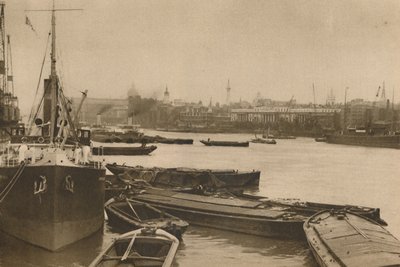 Hűséges hajók, amelyek Londont szolgálják: A medence a Custom House-tól a Billingsgate-ig, 1935. alkotó: Unbekannt