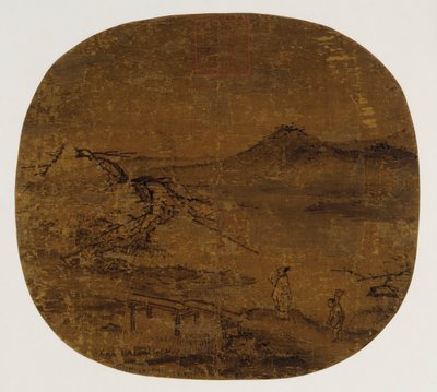 Albumlevélnek szerelt legyező, Ming-dinasztia, 1368-1644. alkotó: Unbekannt