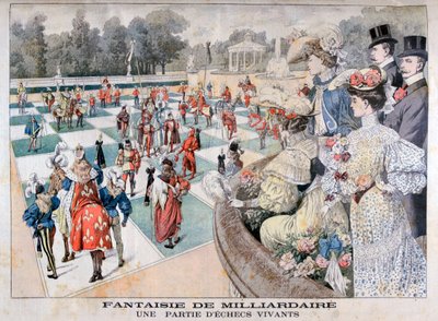 Egy milliárdos fantázia: emberi sakkjátszma, 1904 alkotó: Unbekannt