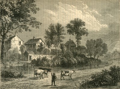 Farm a Regents Parkban, 1750, c1876. alkotó: Unbekannt