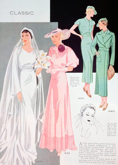 Divatillusztráció, 1935 alkotó: Unbekannt