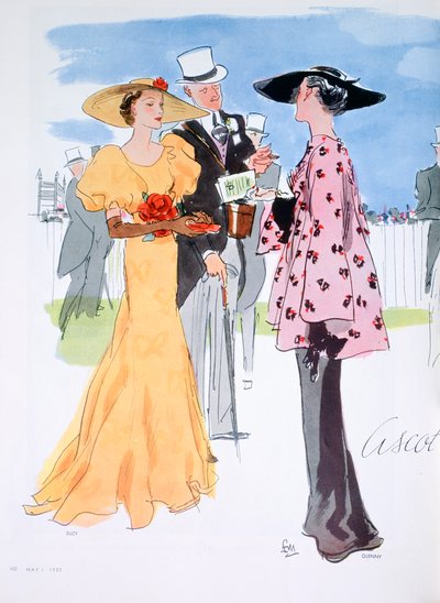 Divatillusztráció, 1935 alkotó: Unbekannt