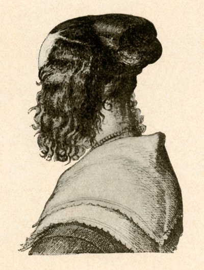 Divatos hajviselet, I. és II. Károly uralkodása, 1620-1680, 1937. alkotó: Unbekannt