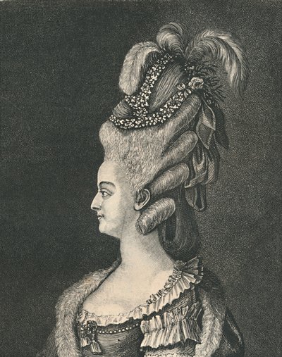 Női fejfedő: Marie Antoinette, 1783, 1886 alkotó: Unbekannt