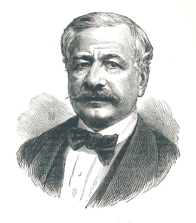 Ferdinand de Lesseps, francia diplomata és a Szuezi-csatorna későbbi fejlesztője, 1893. alkotó: Unbekannt