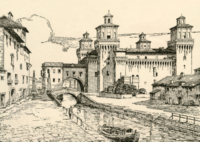 Ferrara: A hercegi palota, 1928. alkotó: Unbekannt