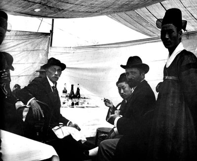 Fesztivál a japán császár tiszteletére, Korea, 1900 alkotó: Unbekannt