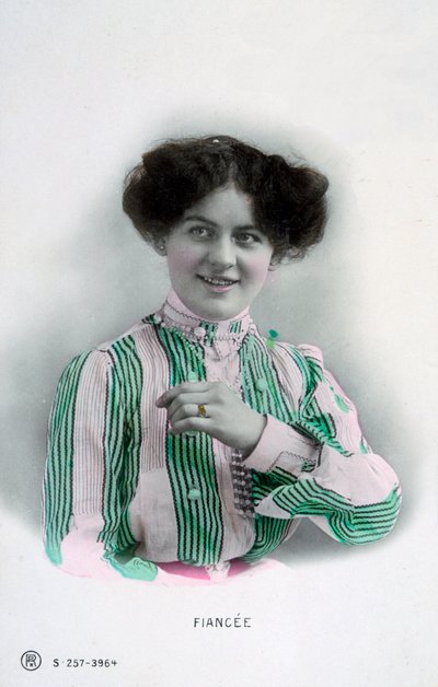 Vőlegény, vintage francia képeslap, c1900 alkotó: Unbekannt