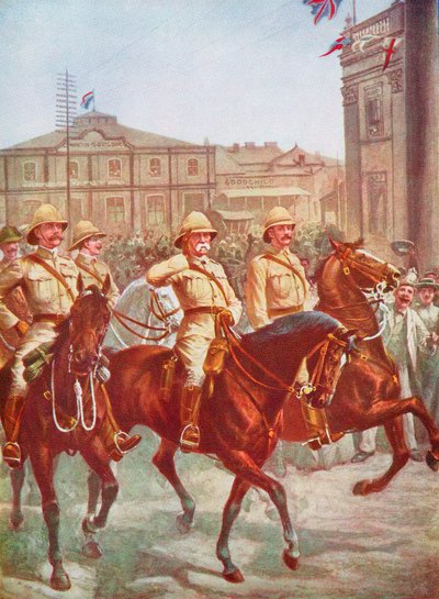 Roberts tábornagy felmenti Kimberley ostromát, búr háború, Dél-Afrika, 1900 alkotó: Unbekannt