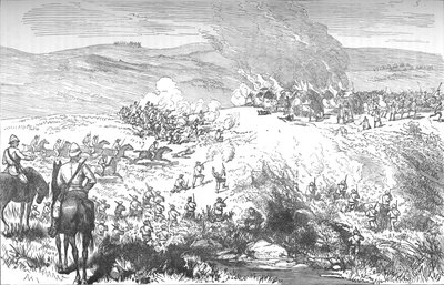 Harc a galekák és a fingók között a Butterworth folyónál, 1877. október 4., 1880. alkotó: Unbekannt