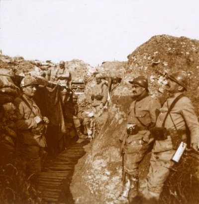 Harci egység, Ville-sur-Tourbe, Észak-Franciaország, c1914-c1918 alkotó: Unbekannt