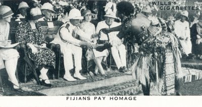Fijiians Pay Homage, 1927 1937 alkotó: Unbekannt