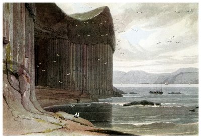 Fingals-barlang, Staffa, Külső-Hebridák, Skócia. 1814 1956 alkotó: Unbekannt