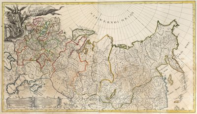Az Orosz Birodalom első általános térképe, 1745 alkotó: Unbekannt