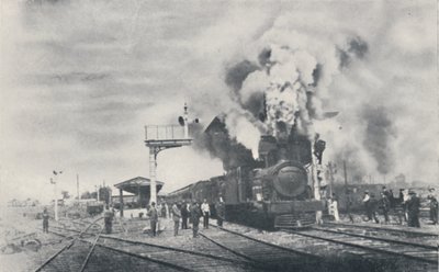 Az interkoloniális vasút első vonata elhagyja Kalgoorlie-t, 1923. alkotó: Unbekannt