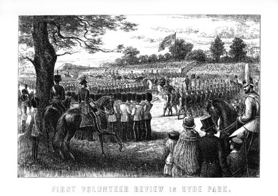 Az első önkéntes áttekintés a londoni Hyde Parkban, 1899 alkotó: Unbekannt