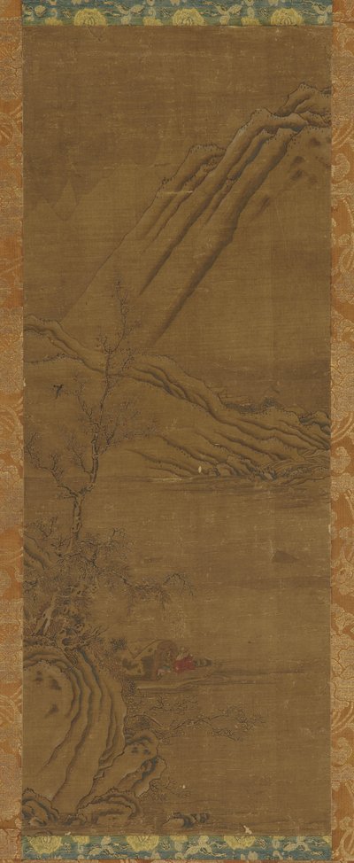 Horgászat egyedül a Winter folyón, Qing-dinasztia, 18. század. alkotó: Unbekannt