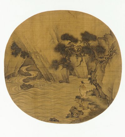 Horgászat egy hegyi torrent által, Ming-dinasztia, 1368-1644. alkotó: Unbekannt