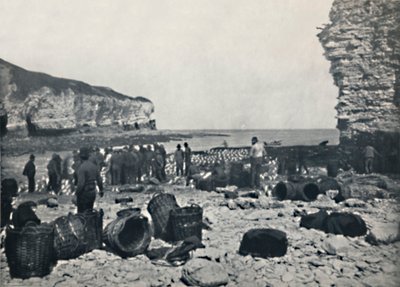 Flamborough – A halászok munkában, 1895 alkotó: Unbekannt