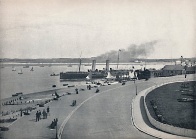 Fleetwood – The Promenade: A Man-sziget gőzhajójának indulása, 1895 alkotó: Unbekannt