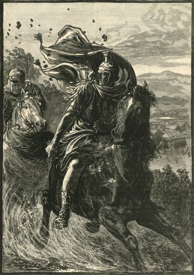 Pompeius repülése a pharsaliai csatamezőről, 1890. alkotó: Unbekannt