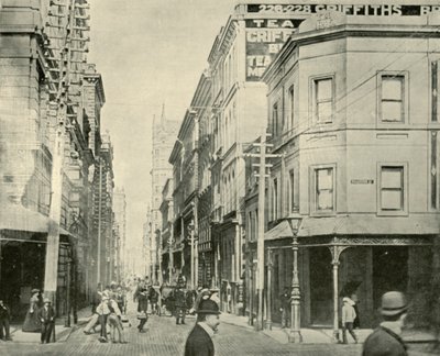 Flinders Lane, Melbourne, 1901. alkotó: Unbekannt