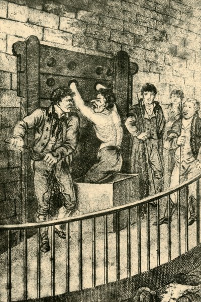 Korbácsolás az Old Bailey-nél, 1809, 1925. alkotó: Unbekannt