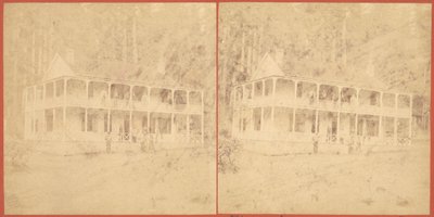 Flume House, Santa Cruz-hegység, 1860-as évek. alkotó: Unbekannt