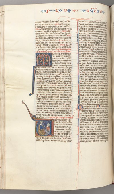 Fol. 247v, Prédikátor, történeti kezdeti V, Salamon tanítása, c. 1275-1300. alkotó: Unbekannt