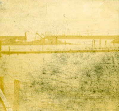 Fußgängerbrücken in Ramskapelle, Belgien, ca. 1914-1918 von Unbekannt