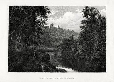 Forge Valley, Yorkshire, 1896 alkotó: Unbekannt