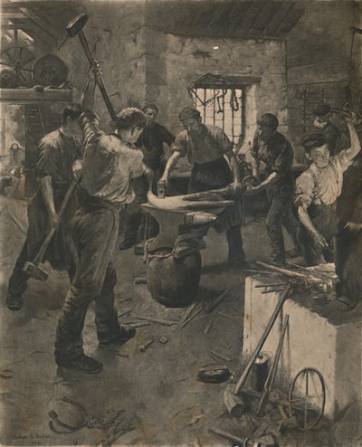 A horgony kovácsolása, 1892. alkotó: Unbekannt