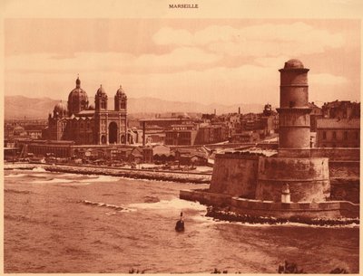 St. Jean erőd és katedrális, Marseille, 1930. alkotó: Unbekannt