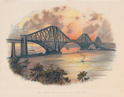 Forth Railway Bridge délkeletről, Skócia, c1895 alkotó: Unbekannt