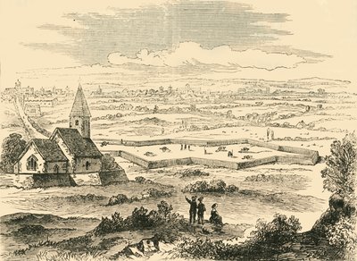 Régi St. Pancras erődítményei, 1876. alkotó: Unbekannt