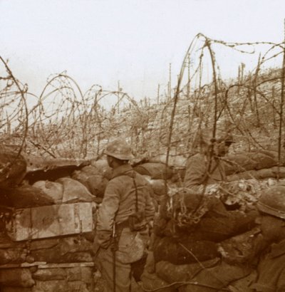 Fosse Froide árok, Champagne, Észak-Franciaország, c1914-c1918 alkotó: Unbekannt