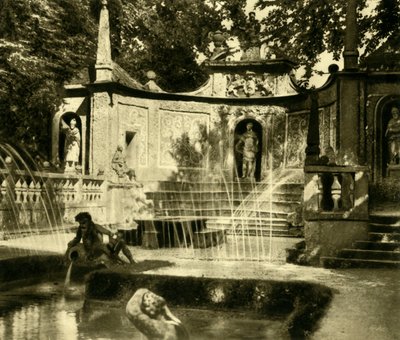 Szökőkutak, Hellbrunni Palota, Salzburg, Ausztria, 1935. alkotó: Unbekannt