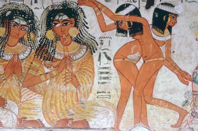 Falfestmény töredéke Nebamun sírjából, Théba, Egyiptom, 18. dinasztia, ie 1350 körül alkotó: Unbekannt