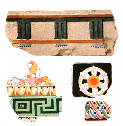 Fragmente der Dekoration von Delos, Griechenland, 1928 von Unbekannt