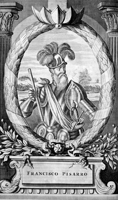 Francisco Pizarro, 15. századi spanyol hódító, 1671 alkotó: Unbekannt