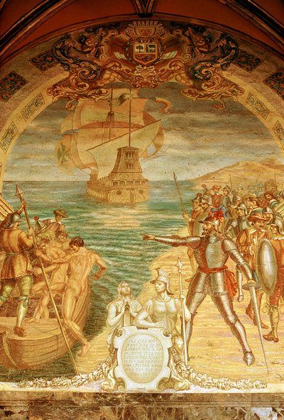 Francisco Pizarro c1478-1541, spanyol hódító alkotó: Unbekannt